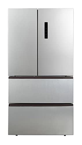 Hamilton Beach HBFR1504 Refrigerador de profundidad de mostrador de tamaño completo con dos cajones para congelador, 17.9 pies cúbicos, inoxidable