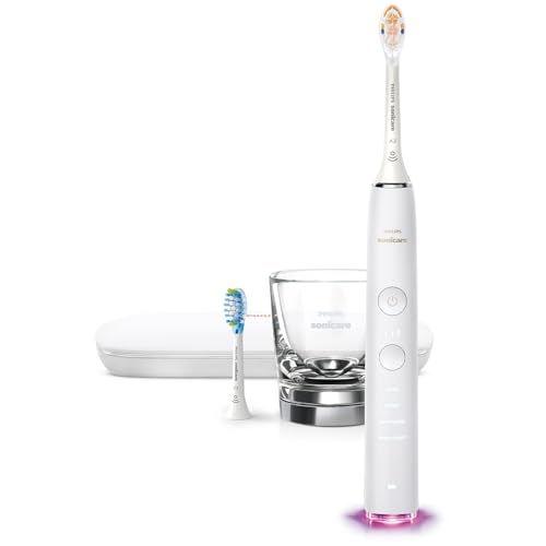 Philips Sonicare DiamondClean Cepillo de dientes eléctrico inteligente recargable para cuidado bucal completo – Serie 9300, blanco, HX9903/05