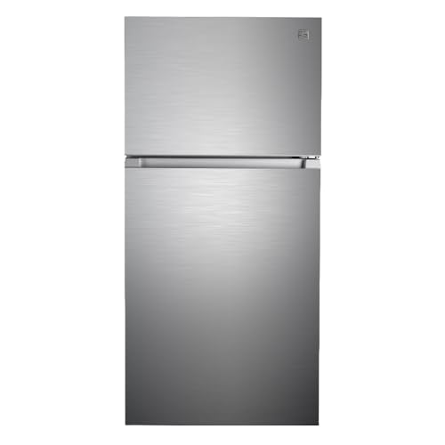 Kenmore 30 in. 18.1 cu. ft. Capacity Refrigerator/Freezer with Adjustable Glass Shelving, Humidity Control Crispers, Ice Maker, ENERGY STAR Certified, Fingerprint Resistant Stainless Steel