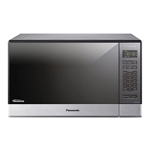 Panasonic NN-SN686S Horno de microondas de acero inoxidable para encimera o empotrar, con Inverter Technology y sensor Genius, 1.2 pies³, 1200 W