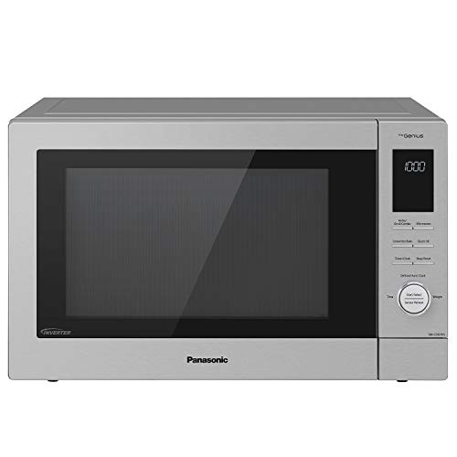 Panasonic HomeChef - Horno microondas 4 en 1 con freidora de aire, horneado por convección, parrilla FlashXpress, tecnología de microondas inversor, 1000 W, 1.2 pies cúbicos con interior fácil de