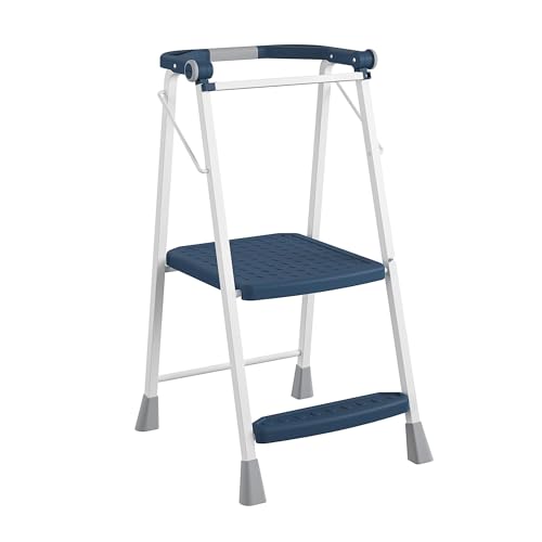 COSCO Taburete plegable Stepper™ de 2 pasos para adultos, plegable para niños (acero/resina)