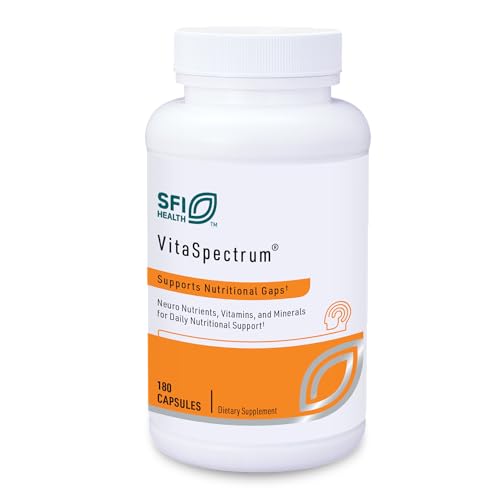 Klaire Labs VitaSpectrum Capsules - Multivitamin & Multimineral for Kids with 28 Essential Nutrients Including Folate, B12, B6, Antioxidants, Vitamin E & D3 - No Copper or Iron, Gluten-Free (180ct)