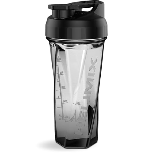 HELIMIX 2.0 Vortex Blender Shaker Bottle Holds upto 28oz | No Blending Ball or Whisk | USA Made | Portable Pre Workout Whey Protein Drink Cup | Mixes Cocktails Smoothies Shakes | Top Rack Safe