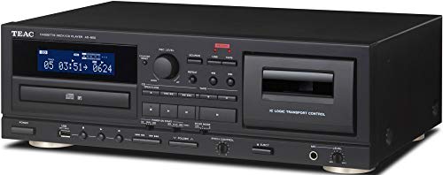 Teac AD-850 Home Audio Cassette and CD Player with USB-Recorder and Karaoke Mic (AD850B)