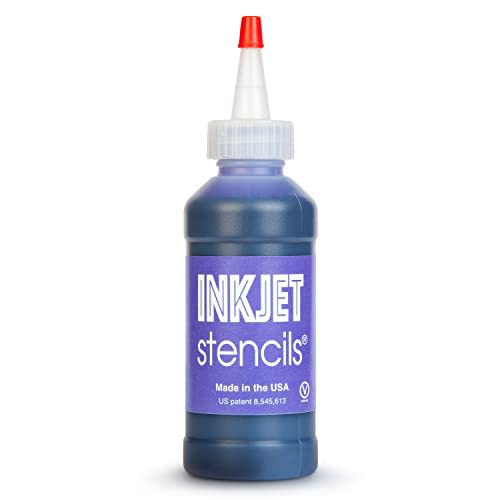 Ink Jet Tinta de plantilla de recarga compatible con plantillas de tinta de impresora (violeta, botella de 4 onzas)