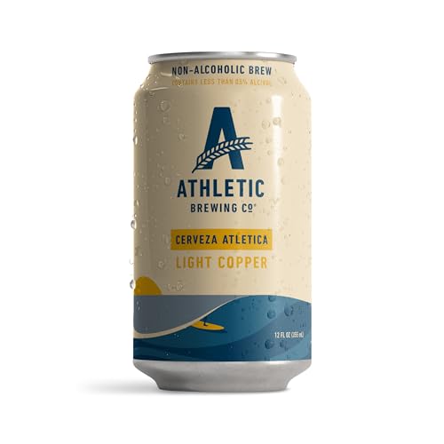 Athletic Brewing Company Cerveza artesanal sin alcohol, paquete de 24 latas de 12 onzas líquidas, Cerveza Atletica, baja en calorías, galardonadas, rico aroma y sabor equilibrados con notas ligeras picantes y florales