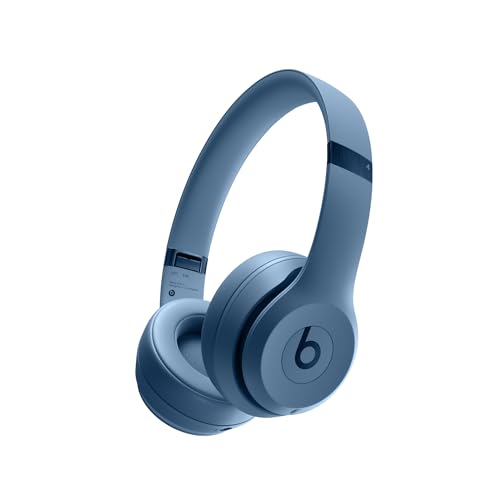 Beats Solo 4 - Auriculares inalámbricos Bluetooth en la oreja, compatibles con Apple y Android, hasta 50 horas de duración de la batería, color azul pizarra