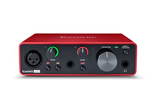 Focusrite Scarlett Solo - Interfaz de audio USB de 3ª generación