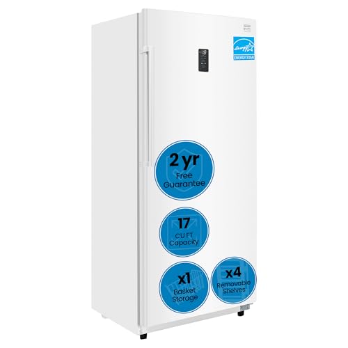 Kenmore Fully Convertible 17 Cu Ft Upright Freezer/Refrigerator Frost-Free GarageReady Digital Control LED Light Upright Freezer/Fridge Deep Freezer/Refrigerator Energy Efficient Quick Freeze NoFrost