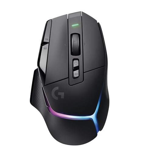 Logitech G502 X Plus Lightspeed Wireless Optical Mouse - LIGHTFORCE hybrid switches, LIGHTSYNC RGB, HERO 25K gaming sensor, compatible with PC - macOS/Windows - Black