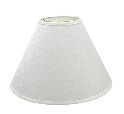 Aspen Creative 32773 Transitional Hardback Empire Shaped Construction Off White, 18" Wide (7" x 18" x 12 1/2") Spider Lamp Shade