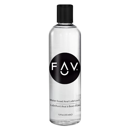 FAV Lubricante anal a base de agua, lubricante personal resbaladizo y rico para puerta trasera para mejorar el sexo, para hombres, mujeres, parejas, apto para juguetes y compatible con condones, 12