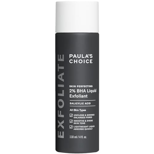 Paulas Choice--SKIN PERFECTING 2% BHA Liquid Salicylic Acid Exfoliant--Facial Exfoliant for Blackheads, Enlarged Pores, Wrinkles & Fine Lines, 4 oz Bottle