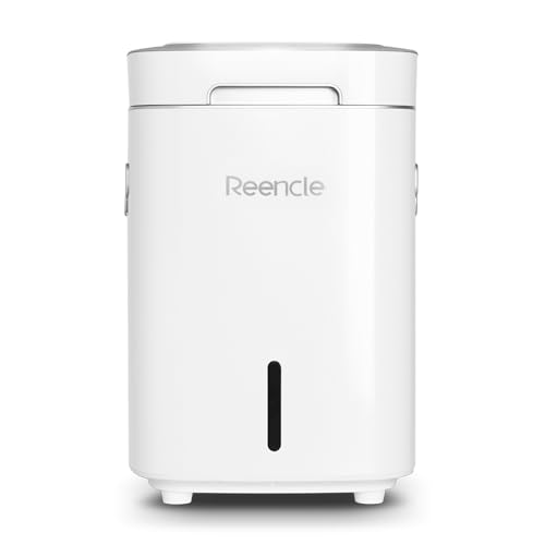 Reencle Electric Composter - 14L Kitchen Composter, Decomposes Up to 2.2 lbs Food Waste Daily, Odorless Indoor Composting with Whisper-Quiet Technology & Rapid Decomposition (White)