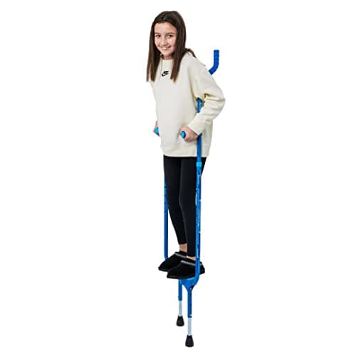 Flybar Master Walking Stilts for Kids – 5 Adjustable Heights, Sturdy, Easy Assembly, Wide Non-Slip Rubber Bottom Tip, Foam Grips, Outdoor Toys for Kids Ages 10+, 200 lbs