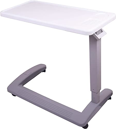 Carex Overbed Table and Hospital Bed Table - Table With Wheels - Over The Bed Table For Home Use and Hospital, Bedside Table With Wheels, Over Bed Desk, Over Bed Table With Wheels