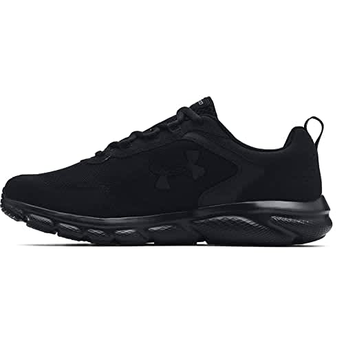 Under Armour Mens Charged Assert 9 Running Shoe, Black (002 Black, 10 US