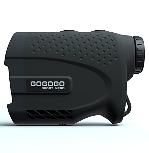 Gogogo Sport Vpro Laser Rangefinder for Golf & Hunting Range Finder 1200 Yard Distance Measuring with High-Precision Flag Pole Locking Vibration Function Slope Mode Continuous Scan