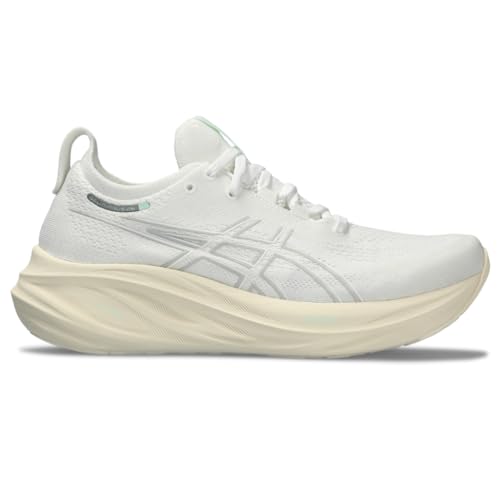 ASICS Women's Gel-Nimbus 26 Running Shoe, 8, White/White