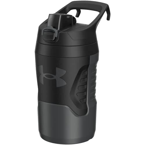 Under Armour Botella de agua deportiva, botella de agua aislada de 32 onzas con asa, gancho para cerca, resistente a fugas, béisbol, fútbol y más