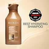 Redken All Soft Shampoo Champú para cabello seco/quebradizo, proporciona suavidad y brillo intensos, con aceite de argán, el embalaje puede variar