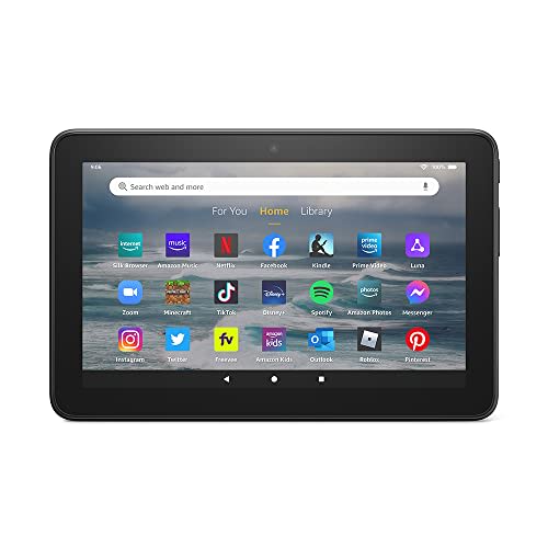 Amazon Fire 7 tablet (newest model) 7” display, read and watch, under $60 with 10-hour battery life, 16 GB, Black