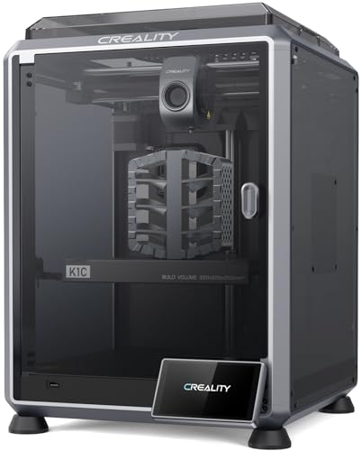 Creality Impresora 3D K1C, nueva versión 2024 de 23.622 in/s de nivelación automática de alta velocidad sin obstrucciones, extrusora directa robusta K1 SE impresora 3D mejorada con cámara AI 572.0 °F,