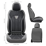 FLORICH Fundas de asiento de cuero, juego completo de fundas de asiento, protectores de asiento de automóvil de 5 asientos, fundas de asiento de automóvil para la mayoría de automóviles, camiones y