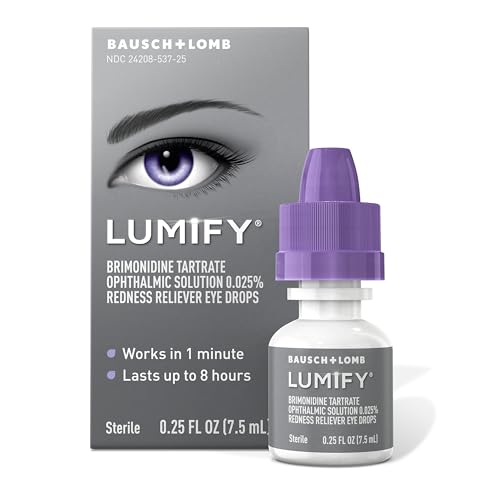 LUMIFY Redness Reliever Eye Drops, For Whiter & Brighter Looking Eyes, 0.25 Fl Oz (7.5 mL)