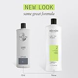 Nioxin Scalp + Hair Thickening System 2 Shampoo, For Natural Hair with Progressed Thinning, 33.8 fl oz (Packaging May Vary)