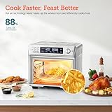 COSORI Smart - Combo de horno tostador y freidora de aire 11 en 1, encimera de horno de convección Airfryer, hornear, asar, recalentar, asar, deshidratar, 94 recetas y 3 accesorios, 26 cuartos de