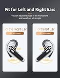 Bluetooth Headset Single Ear Business Earbuds, Wireless Bluetooth Headset with Mic, Driving Headset with 800mAh Charging Case, 120 Hours Standby Time Bluetooth Earpiece, Fit for Call in Working