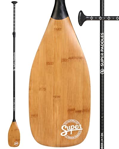 SUP Paddle - Carbon Fiber & Fiberglass Paddles - 3 Piece Adjustable Paddle Board Paddles w/Carbon Fiber or Fiberglass Performance Blades - Carbon, Fiberglass, or Aluminum Shaft Stand-Up Paddles