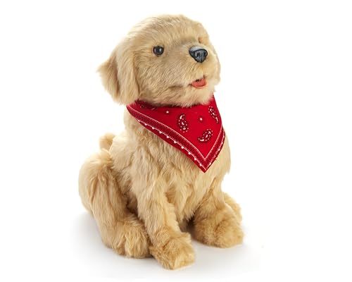 JOY FOR ALL Ageless Innovation Companion Pet for Seniors - Lifelike Animatronic Dog - Realistic Soft-Touch Coat & Heartbeat - Therapy Stuffed Animal - Toy for Alzheimer's & Dementia - Golden Pup