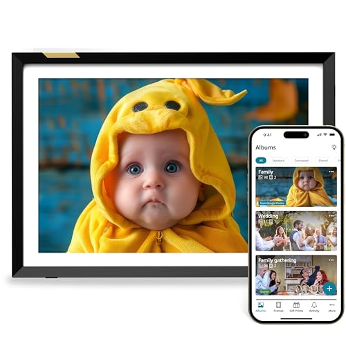 Nixplay Digital Picture Frame [AI-Enhanced] Stunning HD Touch Screen Display | Perfect Digital Picture Frame for Gifting | Auto-Rotation Feature, Securely Share Photos/Videos via Email or App | 10.1"