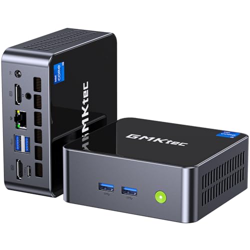 GMKtec M3 Plus Mini PC with Intel Core i9 12900HK(14C/20T 5.0 GHz), 32GB DDR4 RAM+1TB NVMe SSD, Windows 11 Pro Mini Desktop Computer Triple 4K Display, WiFi 6, BT5.2, USB-C