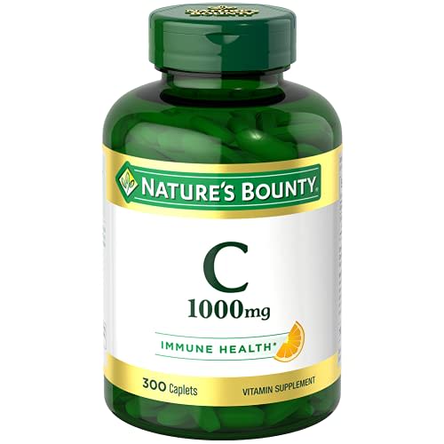 Nature's Bounty Vitamina C, apoya la salud inmune y antioxidante, suplemento de vitamina C, 1000 mg, 300 cápsulas