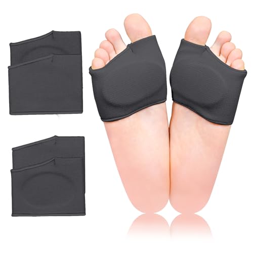 2 pares de almohadillas metatarsianas con almohadilla de gel para mujeres y hombres, almohadillas para pies proporcionan alivio para el inserto neuroma de Morton, metatarsalgia, neuroma de Morton,