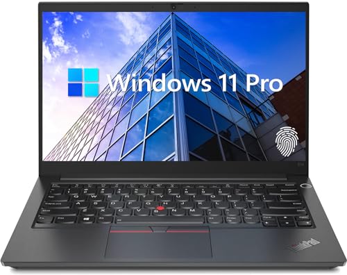 Lenovo ThinkPad E14 Gen 5 - Laptop empresarial, pantalla FHD+ de 14 pulgadas, AMD Ryzen 7 7730U (Beat i7-1255U), 16 GB de RAM, SSD de 512 GB, lector FP, teclado retroiluminado, HDMI, RJ45, Wi-Fi 6,