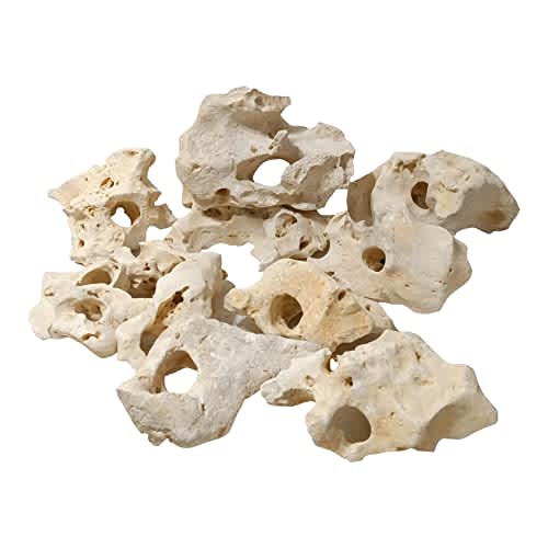 Texas Holey Rock Aquarium Decor for Fish and Aquatic Pets to Swim and Hide | 20 lb, TXSHR20LB