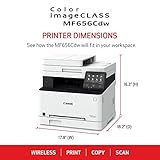 Canon Color imageCLASS MF656Cdw - Impresora láser inalámbrica todo en uno, dúplex, con garantía limitada de 3 años, color blanco