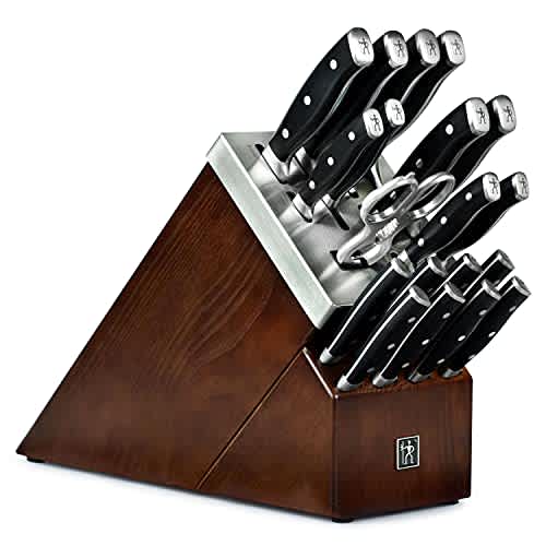 Henckels Forged Accent 20 Piece Self Sharpening Knife Block Set with Black Handles