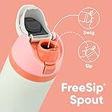 Owala FreeSip - Botella de agua aislada de acero inoxidable con popote para deportes, viajes y escuela, botella de agua deportiva sin BPA, 24 onzas, camuflaje fresco