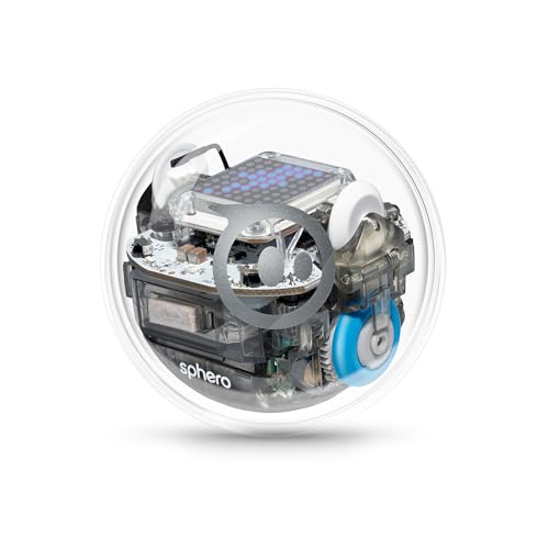 Sphero Bolt - Coding Robot Ball - Beginner to Advanced Programming - Ages 8+ - Learn to Code 3 Ways: Draw, Blocks, Javascript - Programmable Sensors - LED Matrix - Durable and Waterproof Design