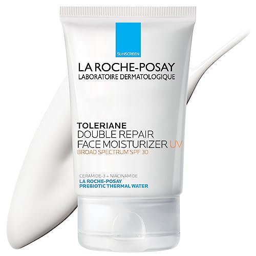 La Roche-Posay Toleriane - Hidratante de doble reparación para la cara, de uso diario, con protector solar FPS 30 UV, niacinamida y glicerina, sin aceite