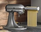 KitchenAid - Rodillo y cortador de pasta KSMPRA, 3 piezas, acero inoxidable