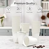 100 tazas de café de 12 onzas, tazas de papel seguras para alimentos sin fugas, tazas de café desechables, tazas de café de papel caliente de 12 onzas, tazas de papel blanco para bebidas frías y calientes