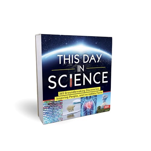 2025 This Day in Science Boxed Calendar: 365 Groundbreaking Discoveries, Inspiring People, and Incredible Facts (Daily Calendar, Office Desk Gift for Him or Her)