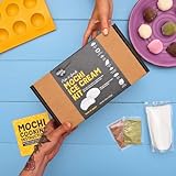 Global Grub Kit original de helado Mochi DIY - El kit incluye harina de arroz dulce, almidón de patata, polvo matcha, cacao en polvo, máquina de helado de mochi, cortador de masa, instrucciones de